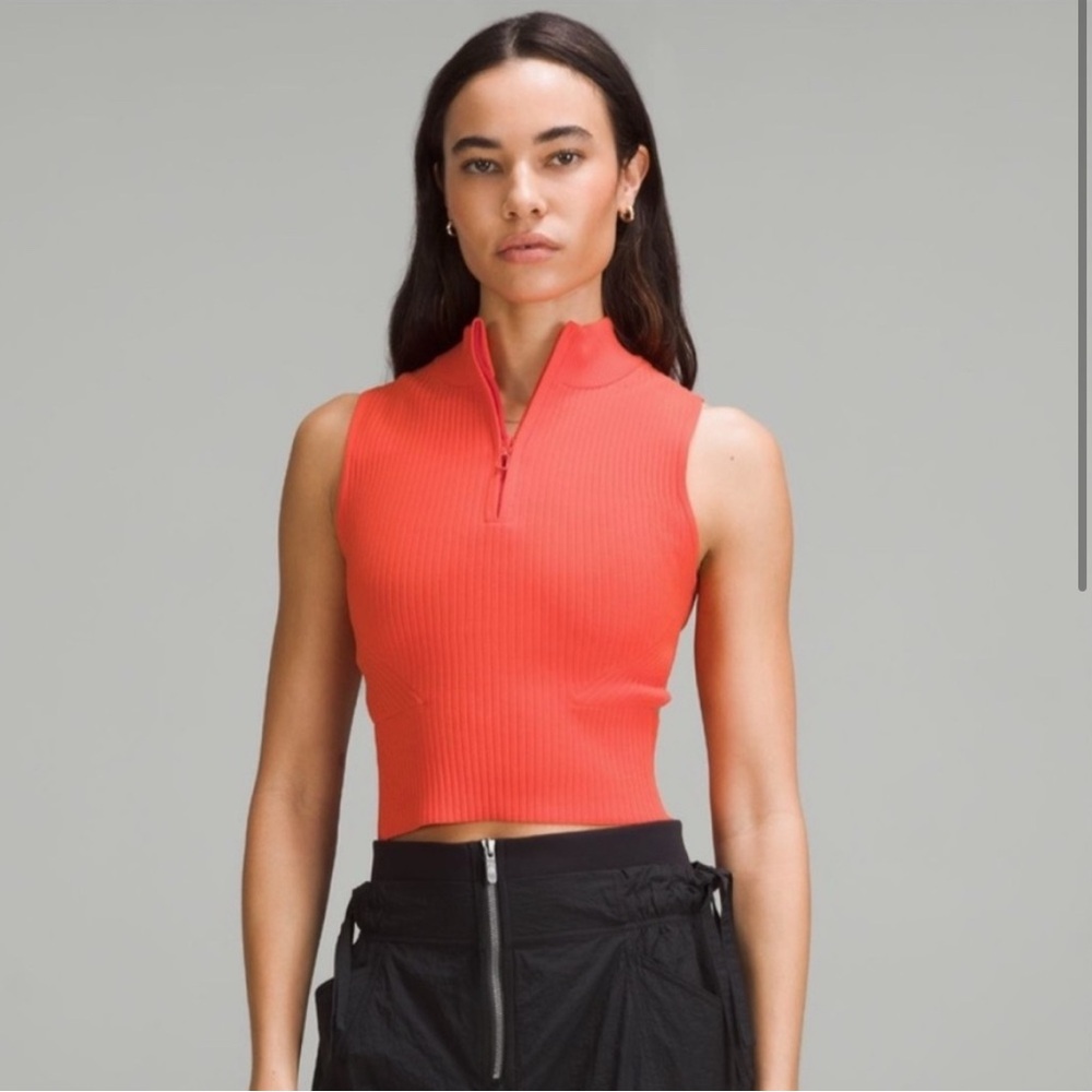 Lululemon open back half zip sleeveless sweater - New Without Tags - Size Medium